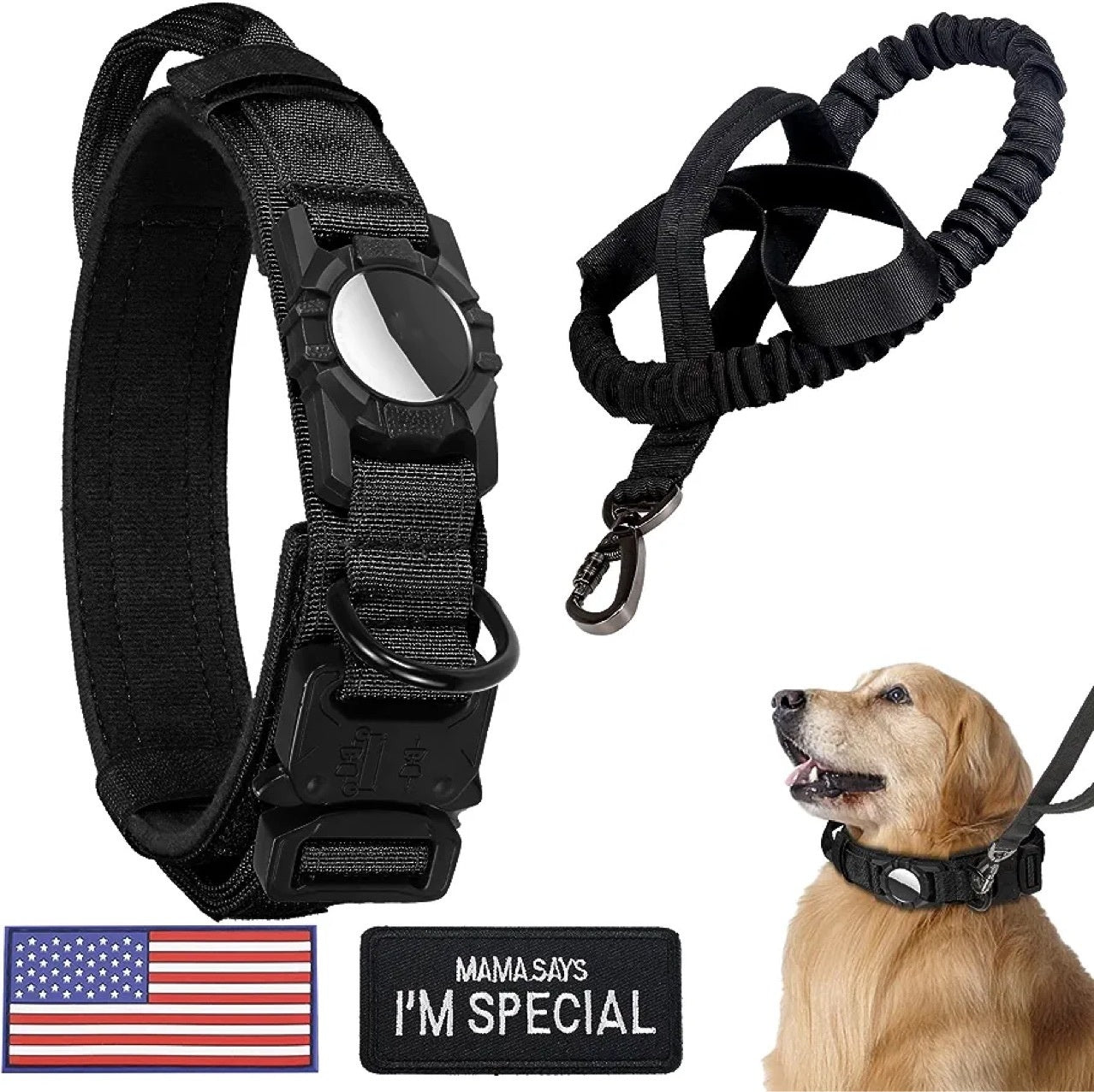 Waterproof Dog Collar With Airtag Protective Cover Pet Collar