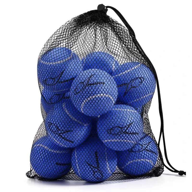 Pet Dog Tennis Ball 12Pcs/Mesh Bag for Easy Carry Multiple Color Options Advanced Training for Beginner Practice Dog Toy