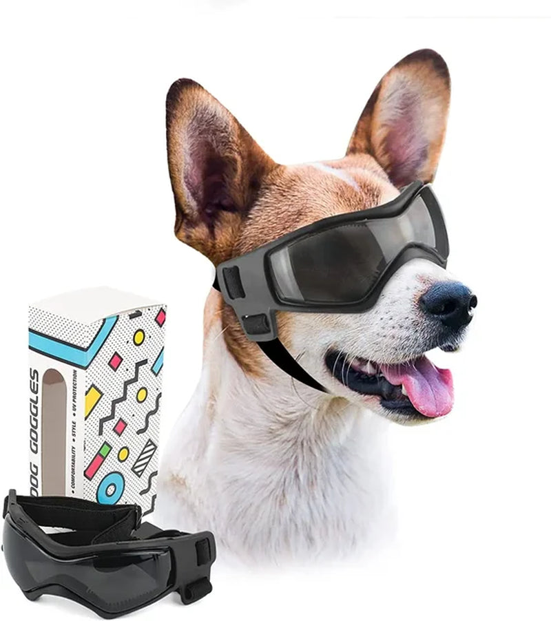  Set of Dog Helmet with Dog Goggles, Dust Wind UV Protection Doggles Dog Motorcycle Helmet