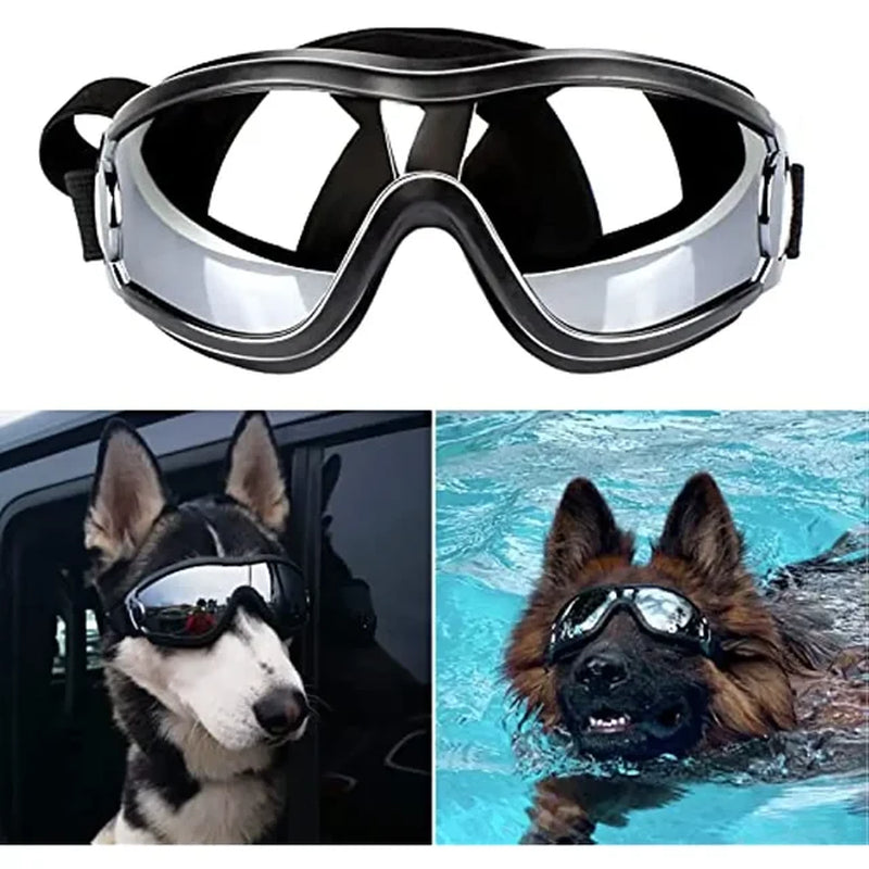  Set of Dog Helmet with Dog Goggles, Dust Wind UV Protection Doggles Dog Motorcycle Helmet