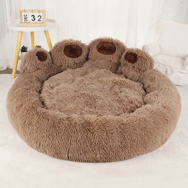  Paw Shape Washable Plush Dog Sofa Bed