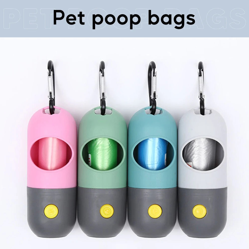 Led Light Dog Poop Bags Dispenser 