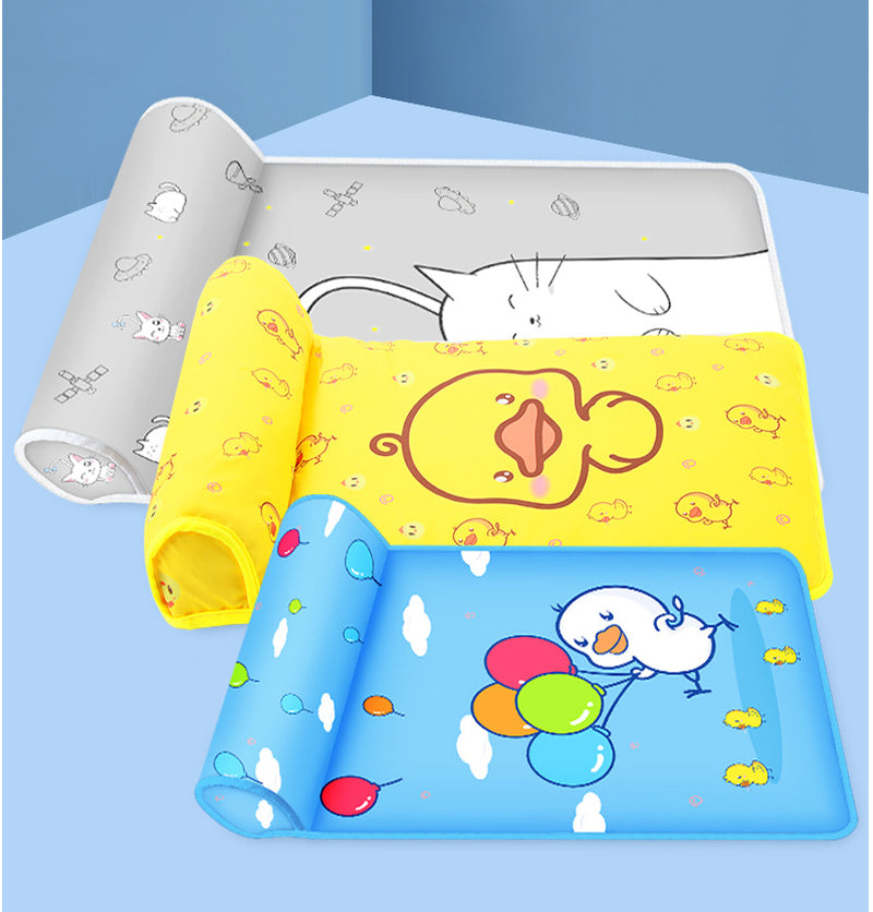  Washable Breathable Ice Pad Summer Cooling Mat with Pillow 