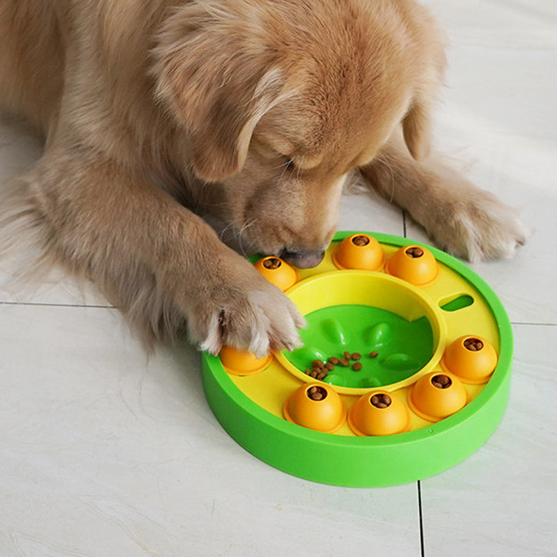 Dog Pets Puzzle Toys Slow Feeder Interactive Increase Puppy IQ Food Dispenser Slowly Eating Nonslip Bowl Pet Dogs Training Game