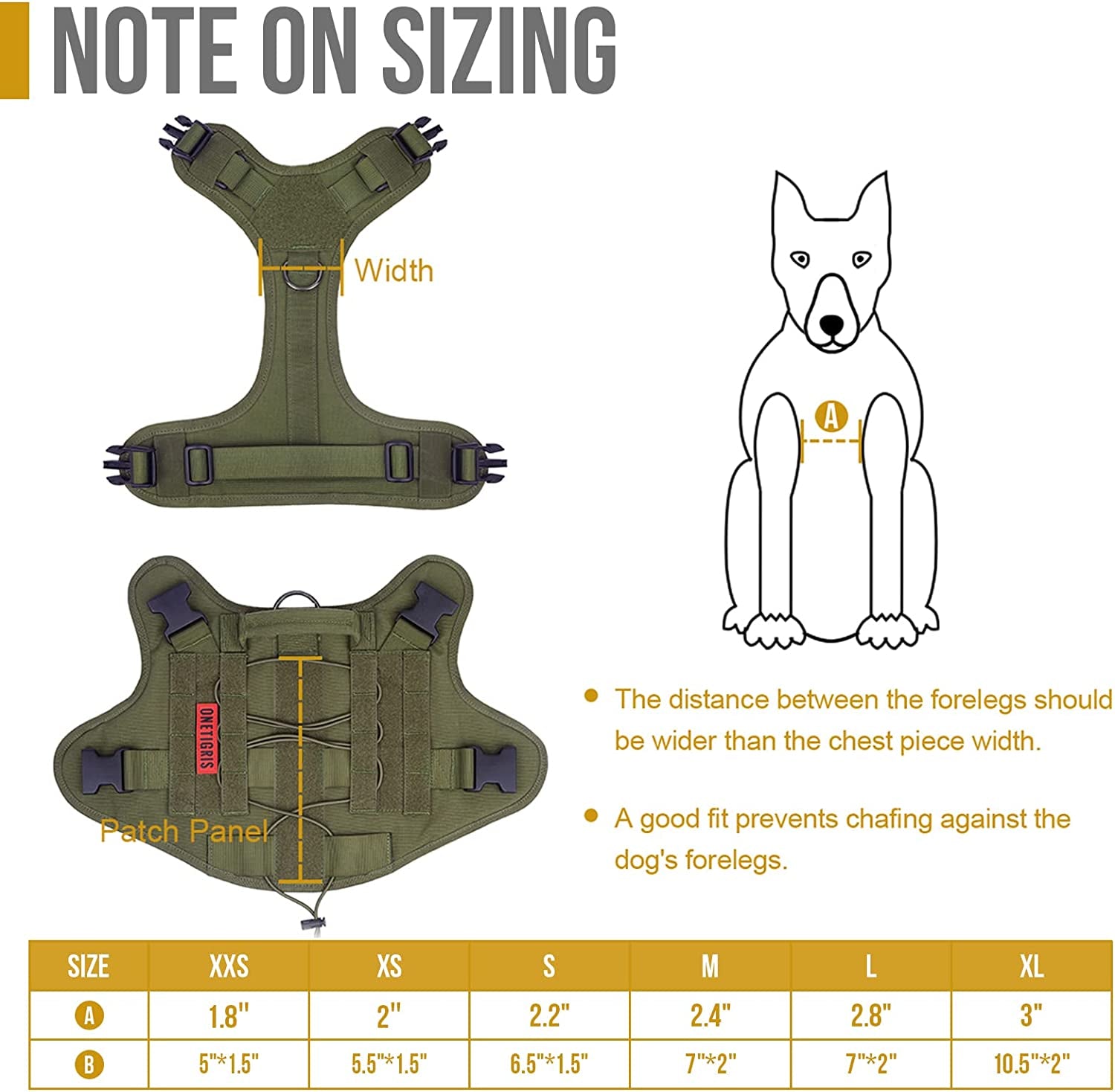  Tactical Dog Harness No-Pull Breathable Adjustable Pet Vest with Handle 